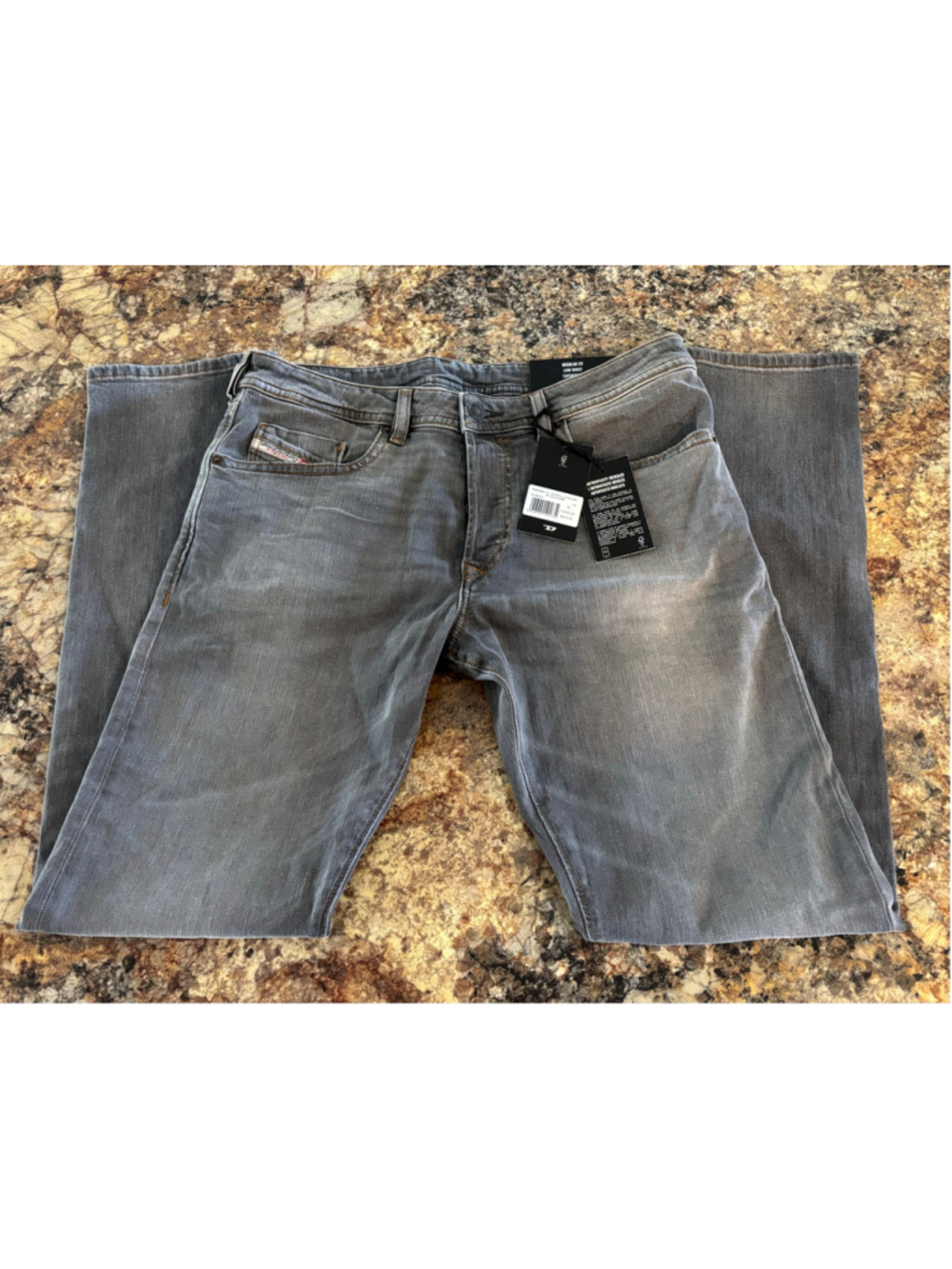 Diesel Buster-X Grey Tapered Jeans 32x32 NWT